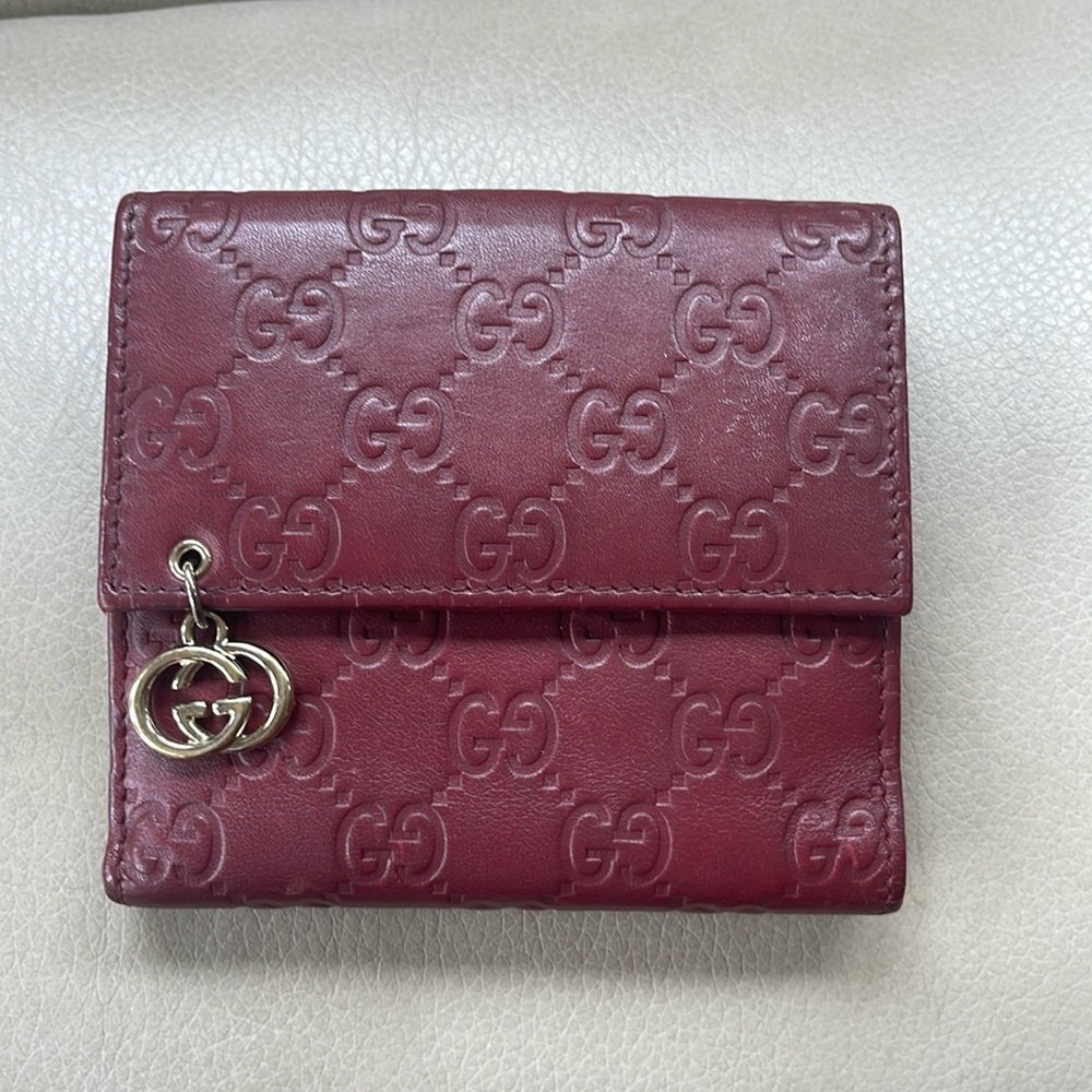 Gucci wallet-  wine color